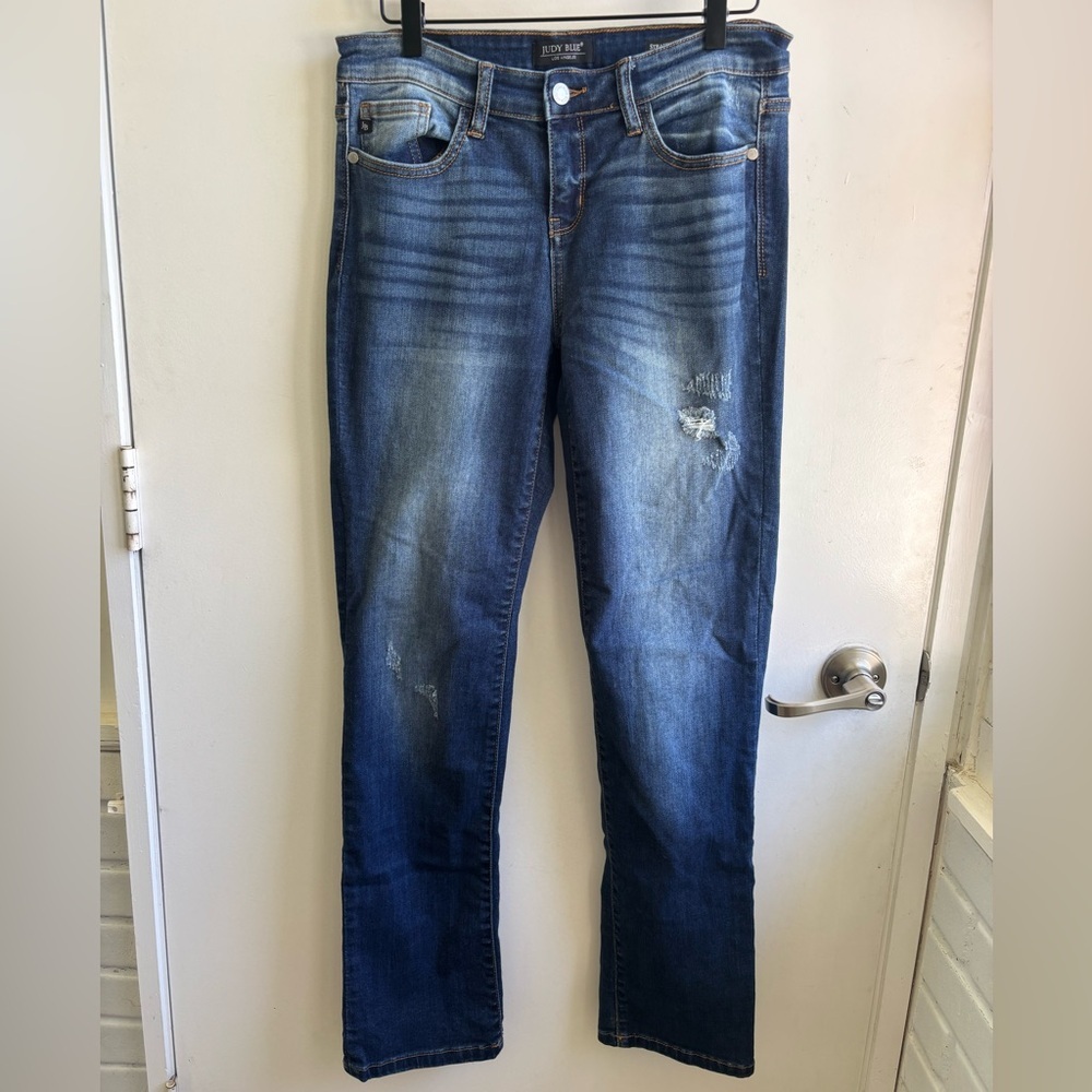 Judy‎ Blue Straight Fit Distressed Jeans size 29 staple layered minimalist